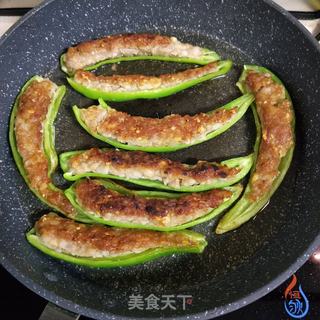 酿青椒的做法步骤:7