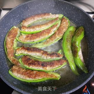 酿青椒的做法步骤:8