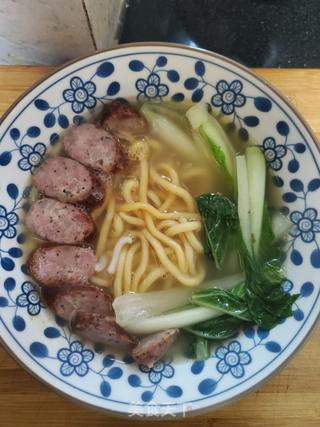黑椒香肠煮乌冬面的做法步骤:9