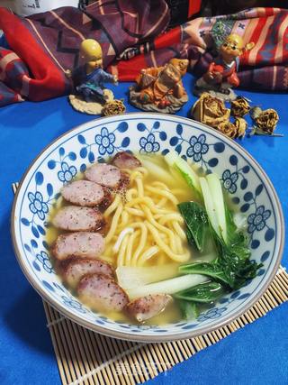 黑椒香肠煮乌冬面的做法步骤:11