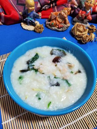 皮蛋瘦肉菜粥的做法步骤:9