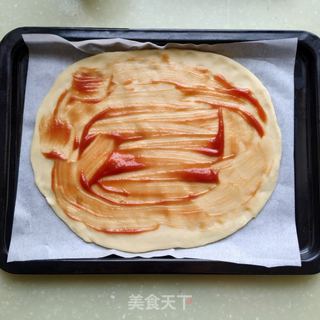 火腿蔬菜披萨的做法步骤:11