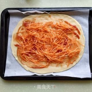火腿蔬菜披萨的做法步骤:12