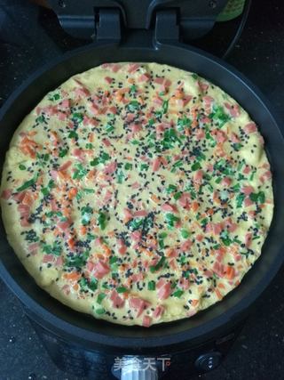 竹荪火腿肠煎蛋饼的做法步骤:10