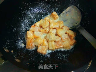 奶香爆豆腐的做法步骤:11