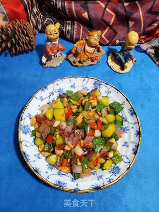 滑鸡粒炒时蔬的做法步骤:12