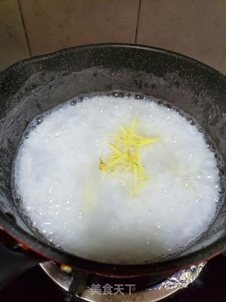姜丝鸡粒粥的做法步骤:6