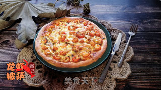 小龙虾披萨的做法步骤:13