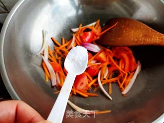 豆皮炒菠菜的做法步骤:5