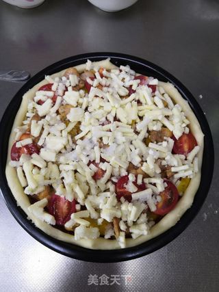 奥尔良鸡肉披萨的做法步骤:25