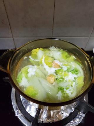 咸鸭蛋白菜汤的做法步骤:8