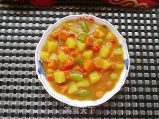 咖喱红薯土豆的做法步骤:16