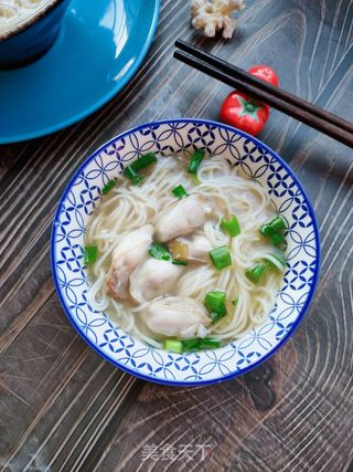 海蛎子汤面的做法步骤:7
