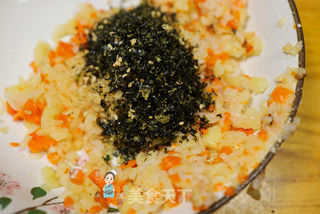 12个月以上辅食土豆肉松饭团的做法步骤:5