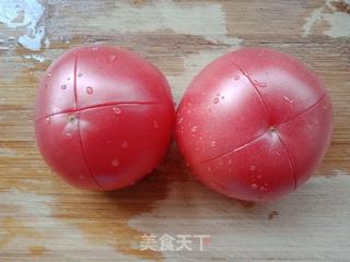西红柿打卤面的做法步骤:2