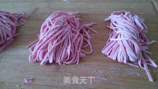 柠檬三彩凉拌面的做法步骤:5