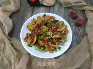 麻辣花蛤的做法步骤:17