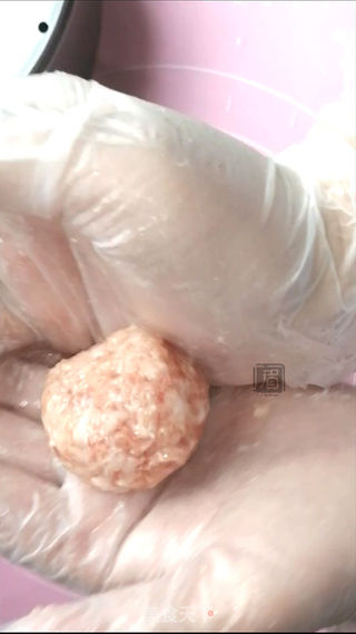 包心米丸子的做法步骤:12