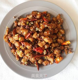 辣子鸡丁的做法步骤:12