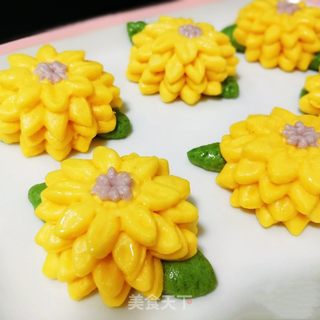 菊花馒头的做法步骤:16