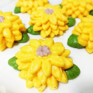 菊花馒头的做法步骤:18
