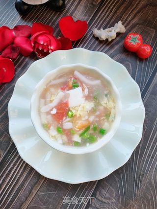 菌菇豆腐汤的做法步骤:16