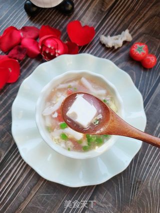 菌菇豆腐汤的做法步骤:17
