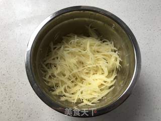 土豆丝饼的做法步骤:4