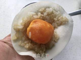 咸蛋黄糯米煎包的做法步骤:5