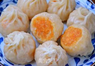 咸蛋黄糯米煎包的做法步骤:11