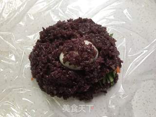 紫米肉松蛋堡的做法步骤:9