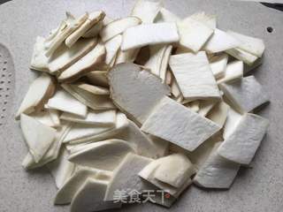 蚝油杏鲍菇炒肉片的做法步骤:4