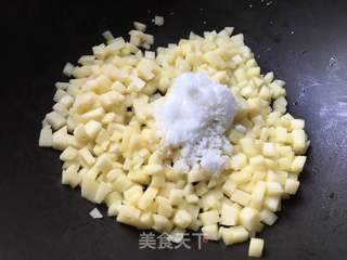 苹果糯米发面饼的做法步骤:8