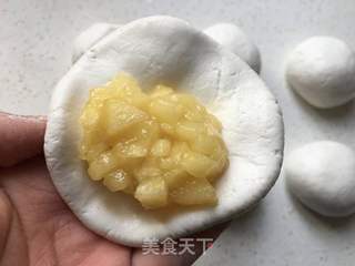 苹果糯米发面饼的做法步骤：11