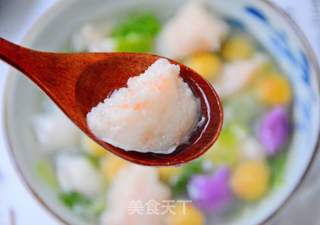 虾滑年糕青菜汤的做法步骤:8