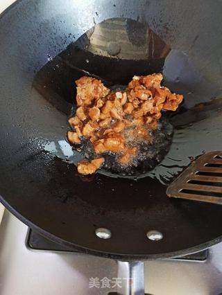 双椒爆兔丁的做法步骤:8