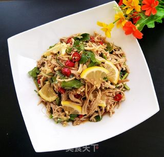 柠檬小米辣凉拌鸡腿的做法步骤:7