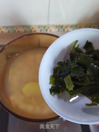 豆腐海带蛋花汤的做法步骤:6