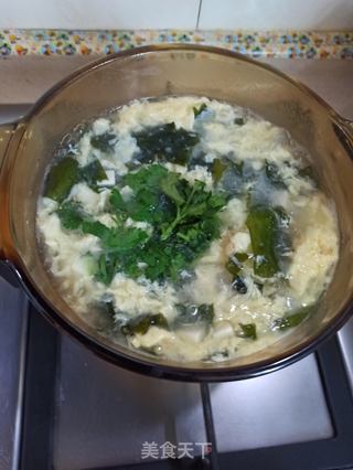 豆腐海带蛋花汤的做法步骤:9