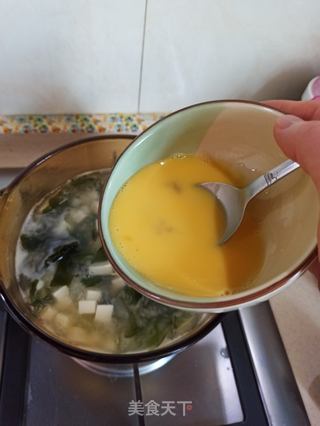 豆腐海带蛋花汤的做法步骤:8