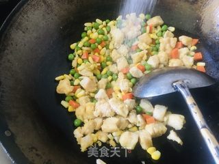 玉米青豆滑鸡丁的做法步骤：9