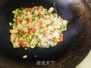 玉米青豆滑鸡丁的做法步骤：11