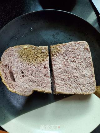 青瓜鸡蛋紫薯三明治的做法步骤:3
