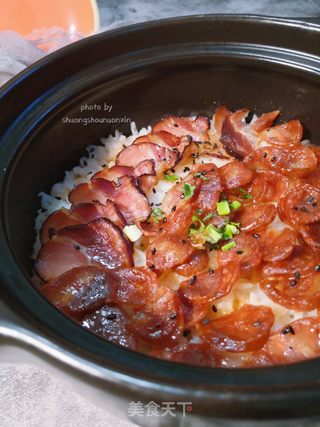 腊味煲仔饭的做法步骤:15