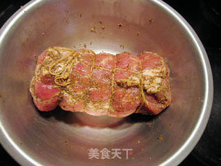 孜然烤猪肉的做法步骤:4