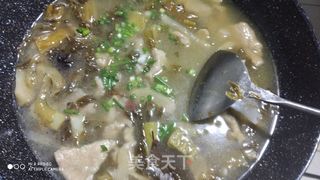 酸菜肉片(酸汤肉片，酸辣美食)的做法步骤：12