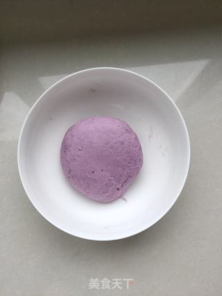 紫薯发面蒸饼的做法步骤:4