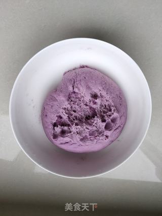 紫薯发面蒸饼的做法步骤:5