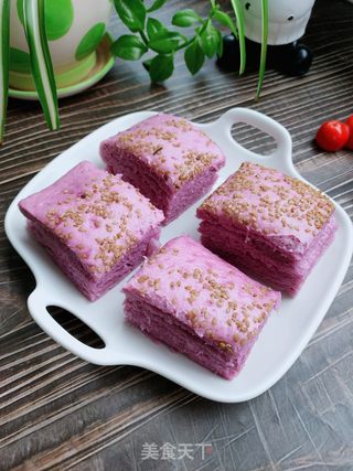 紫薯发面蒸饼的做法步骤:12