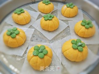 南瓜馒头的做法步骤:7